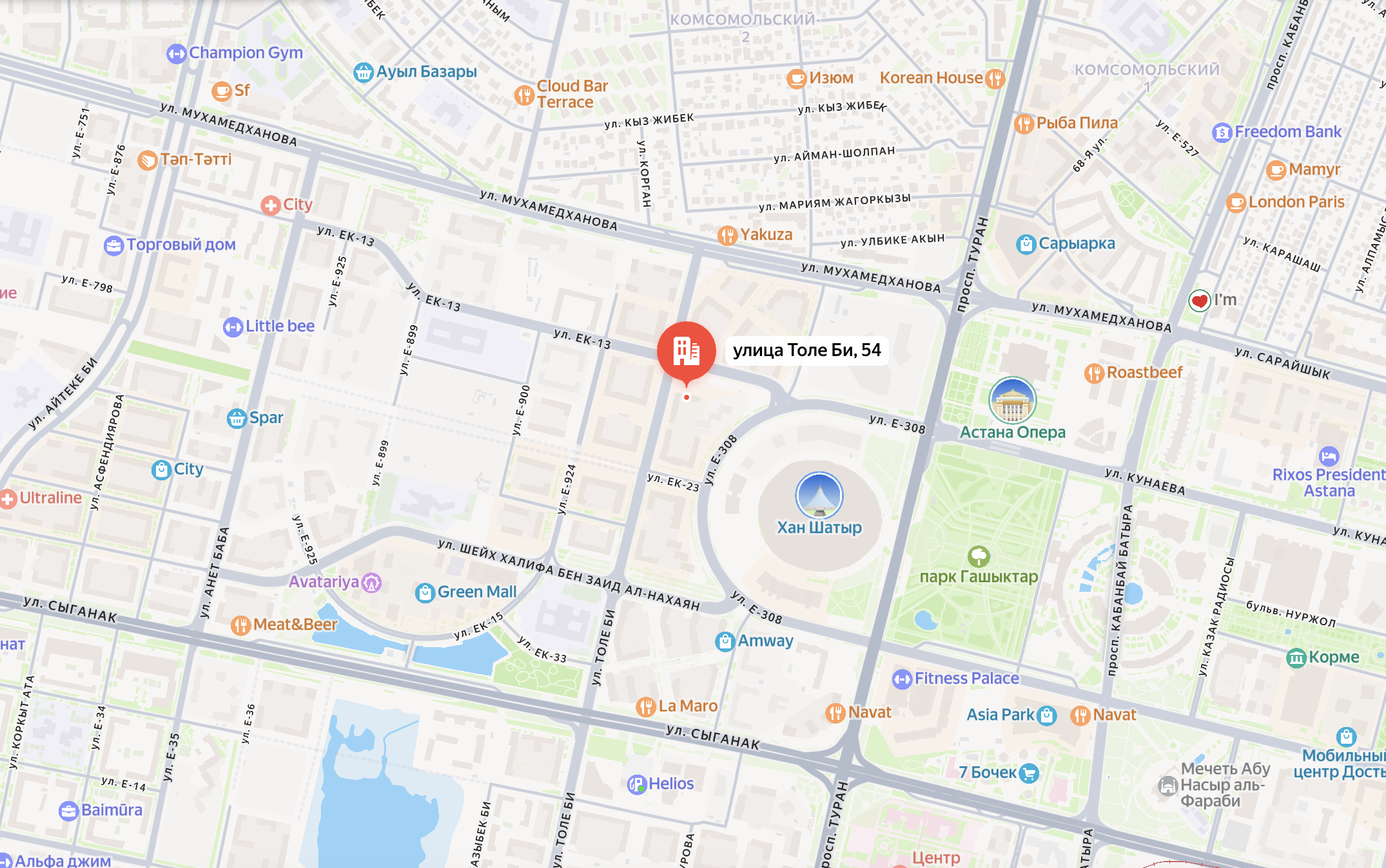 map with our location.