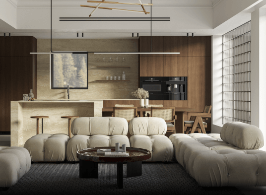 living room.